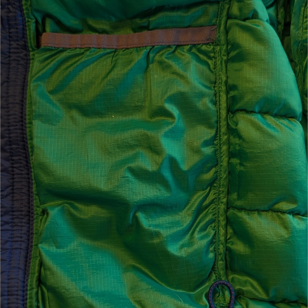 REI Small Youth Small Primaloft Silver Down Blue Green Hood‎ Zipper - Picture 9 of 10